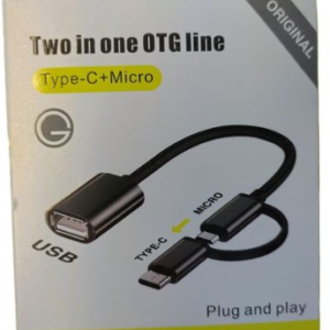 Adaptador Dos en Uno OTG line Type-C + Micro